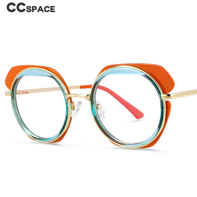 54171 Style Anti Blue Light Optical Glasses Frames Punk Round Women TR90 Computer Eyeglasses