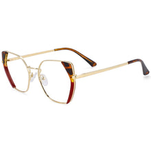 Load image into Gallery viewer, 54175 Style Cat Eye Anti Blue Light Metal Optical Glasses Frames Women Computer Eyeglasses
