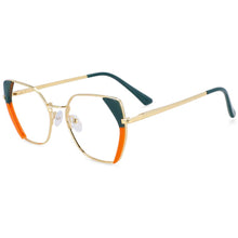 Load image into Gallery viewer, 54175 Style Cat Eye Anti Blue Light Metal Optical Glasses Frames Women Computer Eyeglasses