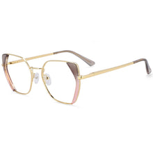 Load image into Gallery viewer, 54175 Style Cat Eye Anti Blue Light Metal Optical Glasses Frames Women Computer Eyeglasses