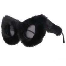 Load image into Gallery viewer, 54190 Trendy Cat Eye  Sunglasses Women Punk Soft Fur Velvet Sun Glasses Ladies UV400 Shades Handmade Eyewear Gafas De Sol