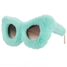 Load image into Gallery viewer, 54190 Trendy Cat Eye  Sunglasses Women Punk Soft Fur Velvet Sun Glasses Ladies UV400 Shades Handmade Eyewear Gafas De Sol