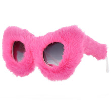 Load image into Gallery viewer, 54190 Trendy Cat Eye  Sunglasses Women Punk Soft Fur Velvet Sun Glasses Ladies UV400 Shades Handmade Eyewear Gafas De Sol