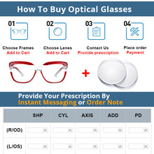 Load image into Gallery viewer, 54194 Style Blue Light Blocking Glasses Frames Women TR90 High-Grade Computer Eyeglasses