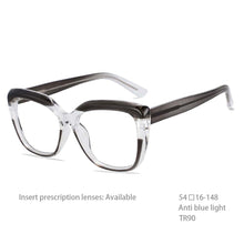 Load image into Gallery viewer, 54194 Style Blue Light Blocking Glasses Frames Women TR90 High-Grade Computer Eyeglasses