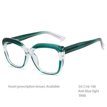 Load image into Gallery viewer, 54194 Style Blue Light Blocking Glasses Frames Women TR90 High-Grade Computer Eyeglasses