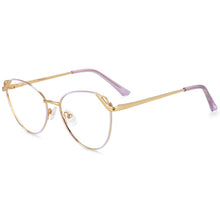 Load image into Gallery viewer, 54195 Cat Eye Anti Blue Light Optical Metal Glasses Frames Women Computer Eyeglasses