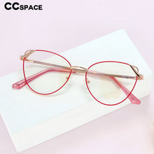 Load image into Gallery viewer, 54195 Cat Eye Anti Blue Light Optical Metal Glasses Frames Women Computer Eyeglasses