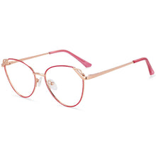 Load image into Gallery viewer, 54195 Cat Eye Anti Blue Light Optical Metal Glasses Frames Women Computer Eyeglasses