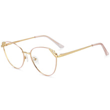 Load image into Gallery viewer, 54195 Cat Eye Anti Blue Light Optical Metal Glasses Frames Women Computer Eyeglasses