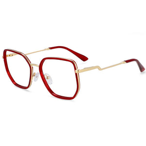 54197 Plastic Titanium Anti Blue Light Prescription Glasses Frames Women Computer Eyeglasses