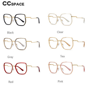 54197 Plastic Titanium Anti Blue Light Prescription Glasses Frames Women Computer Eyeglasses