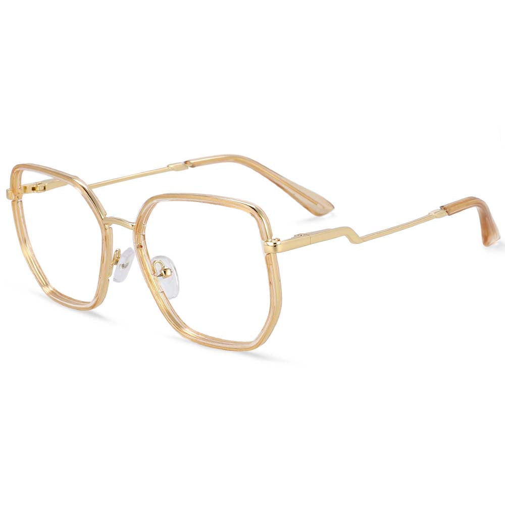 54197 Plastic Titanium Anti Blue Light Prescription Glasses Frames Women Computer Eyeglasses