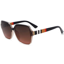 Load image into Gallery viewer, 54198 Retro Femal Brand Sunglasses Stripe Legs Men Women Shades Uv400 Vintage Glasses
