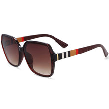 Load image into Gallery viewer, 54198 Retro Femal Brand Sunglasses Stripe Legs Men Women Shades Uv400 Vintage Glasses