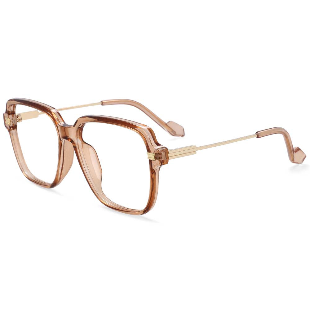 54199 Big Size Square Blue Light Glasses Frames Men Women TR90 Computer Eyeglasses