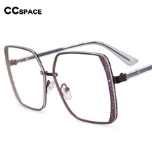 Load image into Gallery viewer, 54205 Anti Blue Light Women Metal Glasses Frames Square Hollow Computer Eyeglasses