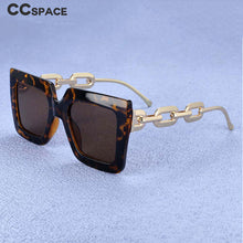 Load image into Gallery viewer, 54210 Oversized Metal Chain Sunglasses Men Women  Shades UV400 Vintage Glasses