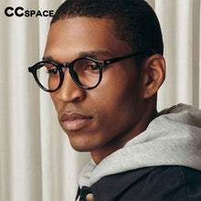 Load image into Gallery viewer, 54214 Retro Round Anti Blue Light Glasses Frames Men Women Computer Eyeglasses