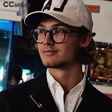 Load image into Gallery viewer, 54214 Retro Round Anti Blue Light Glasses Frames Men Women Computer Eyeglasses