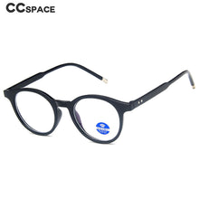 Load image into Gallery viewer, 54214 Retro Round Anti Blue Light Glasses Frames Men Women Computer Eyeglasses
