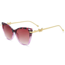 Load image into Gallery viewer, 54215 Butterfly Sunglasses Women Gradient Lens Shades Uv400 Vintage Glasses