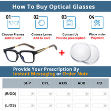 Load image into Gallery viewer, 54216 Square Anti Blue Light Glasses Frames Men Women Brand Computer Eyeglasses