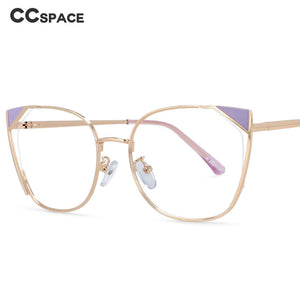 54218 Cat Eye Femal Anti Blue Light Prescription Optical Glasses Frames Women Decorative Eyeglasses