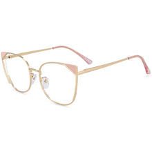 Carica l&#39;immagine nel visualizzatore di Gallery, 54218 Cat Eye Femal Anti Blue Light Prescription Optical Glasses Frames Women Decorative Eyeglasses