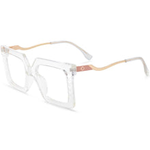 Load image into Gallery viewer, 54219 Plastic Titanium Square Anti Blue Light  Glasses Frames Women Tr90 Computer Eyeglasses