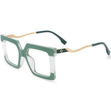 Load image into Gallery viewer, 54219 Plastic Titanium Square Anti Blue Light  Glasses Frames Women Tr90 Computer Eyeglasses