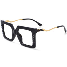 Load image into Gallery viewer, 54219 Plastic Titanium Square Anti Blue Light  Glasses Frames Women Tr90 Computer Eyeglasses