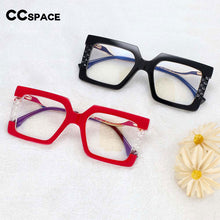 Load image into Gallery viewer, 54219 Plastic Titanium Square Anti Blue Light  Glasses Frames Women Tr90 Computer Eyeglasses