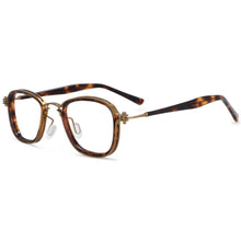 Carica l&#39;immagine nel visualizzatore di Gallery, 54227 Montature per occhiali retrò punk a vapore montature per occhiali da vista per uomo donna anti luce blu in acetato 