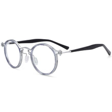 Carica l&#39;immagine nel visualizzatore di Gallery, 54227 Montature per occhiali retrò punk a vapore montature per occhiali da vista per uomo donna anti luce blu in acetato 