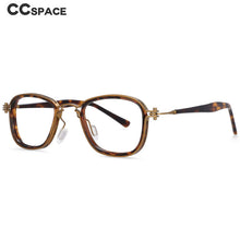 Carica l&#39;immagine nel visualizzatore di Gallery, 54227 Montature per occhiali retrò punk a vapore montature per occhiali da vista per uomo donna anti luce blu in acetato 