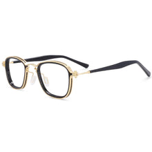 Carica l&#39;immagine nel visualizzatore di Gallery, 54227 Montature per occhiali retrò punk a vapore montature per occhiali da vista per uomo donna anti luce blu in acetato 