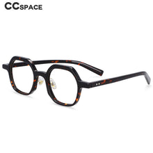 Load image into Gallery viewer, 54229 Retro Polygon Leopard Acetate Optical Glasses Frames Men Women Reading Eyeglasses