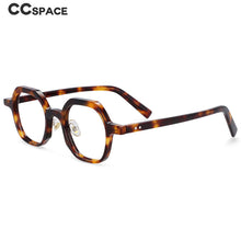 Load image into Gallery viewer, 54229 Retro Polygon Leopard Acetate Optical Glasses Frames Men Women Reading Eyeglasses