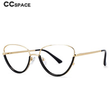 Load image into Gallery viewer, 54230 For Femal Plastic Titanium Anti Blue Light Half Frame Optical Glasses Frames Women Computer Eyeglasses