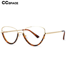 Load image into Gallery viewer, 54230 For Femal Plastic Titanium Anti Blue Light Half Frame Optical Glasses Frames Women Computer Eyeglasses