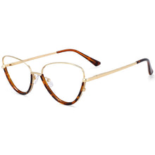 Load image into Gallery viewer, 54230 For Femal Plastic Titanium Anti Blue Light Half Frame Optical Glasses Frames Women Computer Eyeglasses