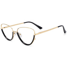 Load image into Gallery viewer, 54230 For Femal Plastic Titanium Anti Blue Light Half Frame Optical Glasses Frames Women Computer Eyeglasses