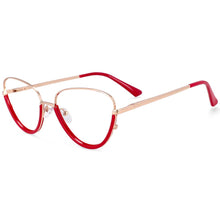 Load image into Gallery viewer, 54230 For Femal Plastic Titanium Anti Blue Light Half Frame Optical Glasses Frames Women Computer Eyeglasses