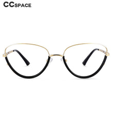 Load image into Gallery viewer, 54230 For Femal Plastic Titanium Anti Blue Light Half Frame Optical Glasses Frames Women Computer Eyeglasses