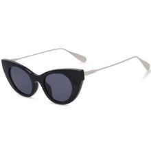 Load image into Gallery viewer, 54236 Retro Cat Eye Stripe Sunglasses Men Women Shades UV400 Vintage Glasses
