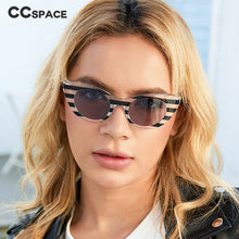 Load image into Gallery viewer, 54236 Retro Cat Eye Stripe Sunglasses Men Women Shades UV400 Vintage Glasses