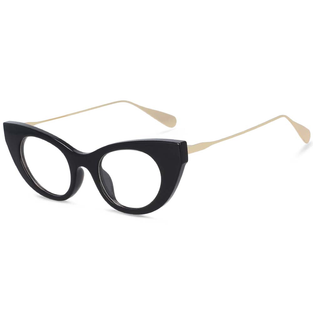 54236 Retro Cat Eye Stripe Sunglasses Men Women Shades UV400 Vintage Glasses