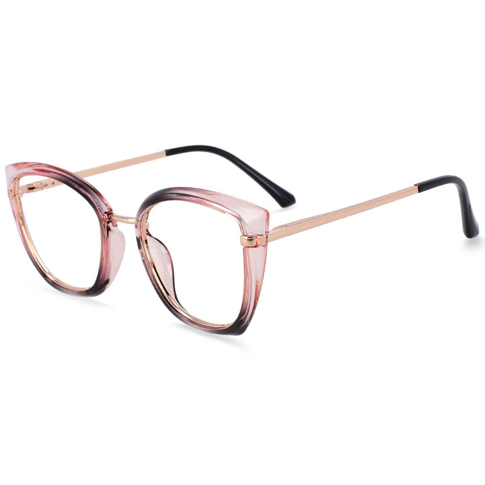 54238 TR90 Anti Blue Light Gradient Glasses Frames Women Style Computer Eyeglasses