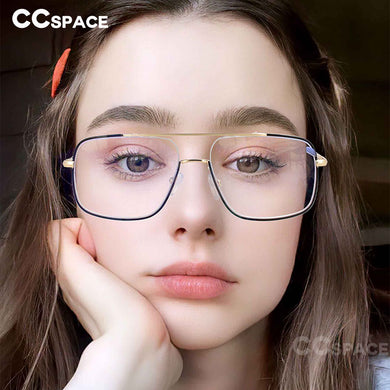 54240 Retro Brand Design Men's Metal Frame Glasses Frame Personality Anti-Blue Light Glasses